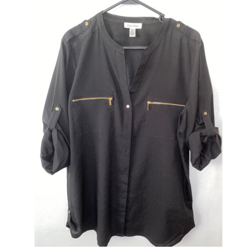 Silky Black Blouse